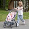 SMOBY Lėlių dvynių vežimėlis Maxi Cosi Quinny, rožinis