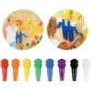 MASTERKIDZ Colorful Pegs for Science Board 512 Pieces 8 Colors