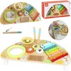 Tooky Toys Paimtas žaislinis daugiafunkcinis instrumentas Muzikinis centras ksilofonas Tarka trębek būgno plokštelė