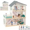 Tooky Toys Medinis lėlių namelis TOOKY TOY + FSC figūrėlės