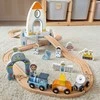 Tooky Toys TOOKY TOY medinė kosminė traukinuko trasa