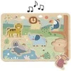 Tooky Toys TOOKY TOY medinė interaktyvi dėlionė Gyvūnėliai