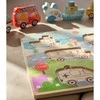 Tooky Toys Medinė TOOKY TOY dėlionė su transporto priemonėmis