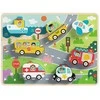 Tooky Toys Medinė TOOKY TOY dėlionė su transporto priemonėmis