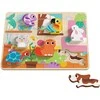 Tooky Toys Medinė dėlionė TOOKY TOY Montessori Gyvūnai