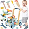 Tooky Toys Medinis TOOKY TOY stumdukas automobilis su STEM dirbtuve