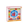 Tooky Toys Paimtas žaislinis medinis laikrodžio kalendorius 2in1