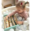Tooky Toys Medinis dvipusis skaitliukas su abėcėle ir paveikslėliais