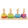 Tooky Toys TOOKY TOY figūrų rūšiuoklis su spalvingomis Montessori kaladėlėmis