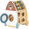 Tooky Toys TOOKY TOY Erdvės raketa lavinamasis rūšiuoklis medinis labirintas