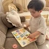 Tooky Toys Tooky Toy Edukacinė lenta Žaislai su spynomis, paviršiaus pavaromis ir laikrodžiu