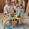 Tooky Toys Medinė kosminė stovėjimo stotis-kosminis parkingas TOOKY TOY