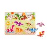 Tooky Toys Paėmę žaislinę medinę montessori dėlionės dėlionės dinozaurai