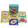 Dėlionė Tooky Toys Paimtas žaislinis medinis galvosūkių pagalvėlės PEGS Gyvūnų modeliai, skirti reprodukcijai FSC sertifikatas