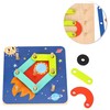 Dėlionė Tooky Toys Paimtas žaislinis medinis galvosūkių pagalvėlės PEGS Gyvūnų modeliai, skirti reprodukcijai FSC sertifikatas
