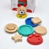 Tooky Toys Paimta žaislinė medinė piramidės dėlionės forma Meškiukas 11 El.