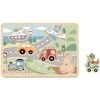 Tooky Toys TOOKY TOY medinė interaktyvi dėlionė Transporto priemonės