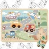 Tooky Toys TOOKY TOY medinė interaktyvi dėlionė Transporto priemonės