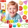 Tooky Toys Mediniai vėrimo kaladėlės Vikšras TOOKY TOY