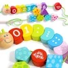 Tooky Toys Mediniai vėrimo kaladėlės Vikšras TOOKY TOY