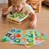 Tooky Toys TOOKY TOY Medinė Žaidimų Rinkinys 2w1 - Ištrauk Šliužus Vaikams