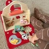Tooky Toys Medinė sulankstoma ferma su gyvūnėliais TOOKY TOY