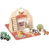 Tooky Toys Tooky Toy Medinė Skleidimo Ūkio Rinkinys su Figūrėlėmis