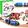 Tooky Toys Paimta žaislinė medinė eilės gaisro stažuotės greitosios pagalbos automobiliu 70 EL.