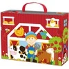 Tooky Toys TOOKY TOY Medinė Ūkis su lagaminu 35 dalys
