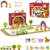 Tooky Toys TOOKY TOY Medinė Ūkis su lagaminu 35 dalys