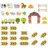 Tooky Toys TOOKY TOY Medinė Ūkis su lagaminu 35 dalys