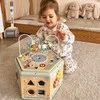 Tooky Toys TOOKY TOY Interaktyvi Montessori medinė šešiakampė atidarymo dėžutė