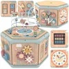 Tooky Toys Tooky žaislas TOOKY TOOKY Interaktyvi medinė šešiakampė Montessori atidaroma dėžutė