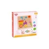 Tooky Toys Žaislų žaislas „Mosaika Montessori“ dėlionė su „Pinski“ kištuku 88 EL.