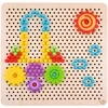 Tooky Toys Žaislų žaislas „Mosaika Montessori“ dėlionė su „Pinski“ kištuku 88 EL.