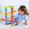 Tooky Toys Tooky Toy Automobilių Trasos Rinkinys – Medinė Vaikiška Žaidimų Trasų Sistema