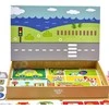 Tooky Toys Magnetinė Montessori dėlionė Tooky Toy edukacinė dėžutė su 80 elementų