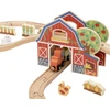 Tooky Toys TOOKY TOY medinis ūkio traukinių rinkinys 48 ​​vnt