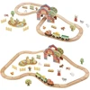Tooky Toys TOOKY TOY medinis ūkio traukinių rinkinys 48 ​​vnt
