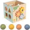 Tooky Toys TOOKY TOY medinis spyruoklinis lavinamasis kubas 5 in 1