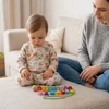 Tooky Toys Mediniai vėrimo kaladėlės Vikšras TOOKY TOY