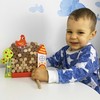 Tooky Toys Paimtas žaislas Jenga krintantis vištienos medinis ūkis