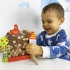 Tooky Toys Paimtas žaislas Jenga krintantis vištienos medinis ūkis