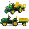 Traktorius Peg Perego John Deere Power Pull akumuliatorius su priekaba