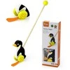 Medinis stumiamas žaislas Viga Toys Pingvinas