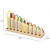 Viga žaislų mokomoji medinė abacus skaičiuojant mokyklą Montessori