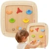 Viga Toys Medinė sensorinė lenta vaikams Pinball VIGA