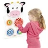 Viga Toys Medinė Žaislas Karvė Su Sukamais Diskais
