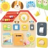 Viga Toys Medinė Montessori lavinamoji lentelė Atradimų ir mokymosi namelis VIGA