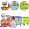 Viga Toys Medinė sensorinė-manipuliacinė lenta VIGA Traukinys